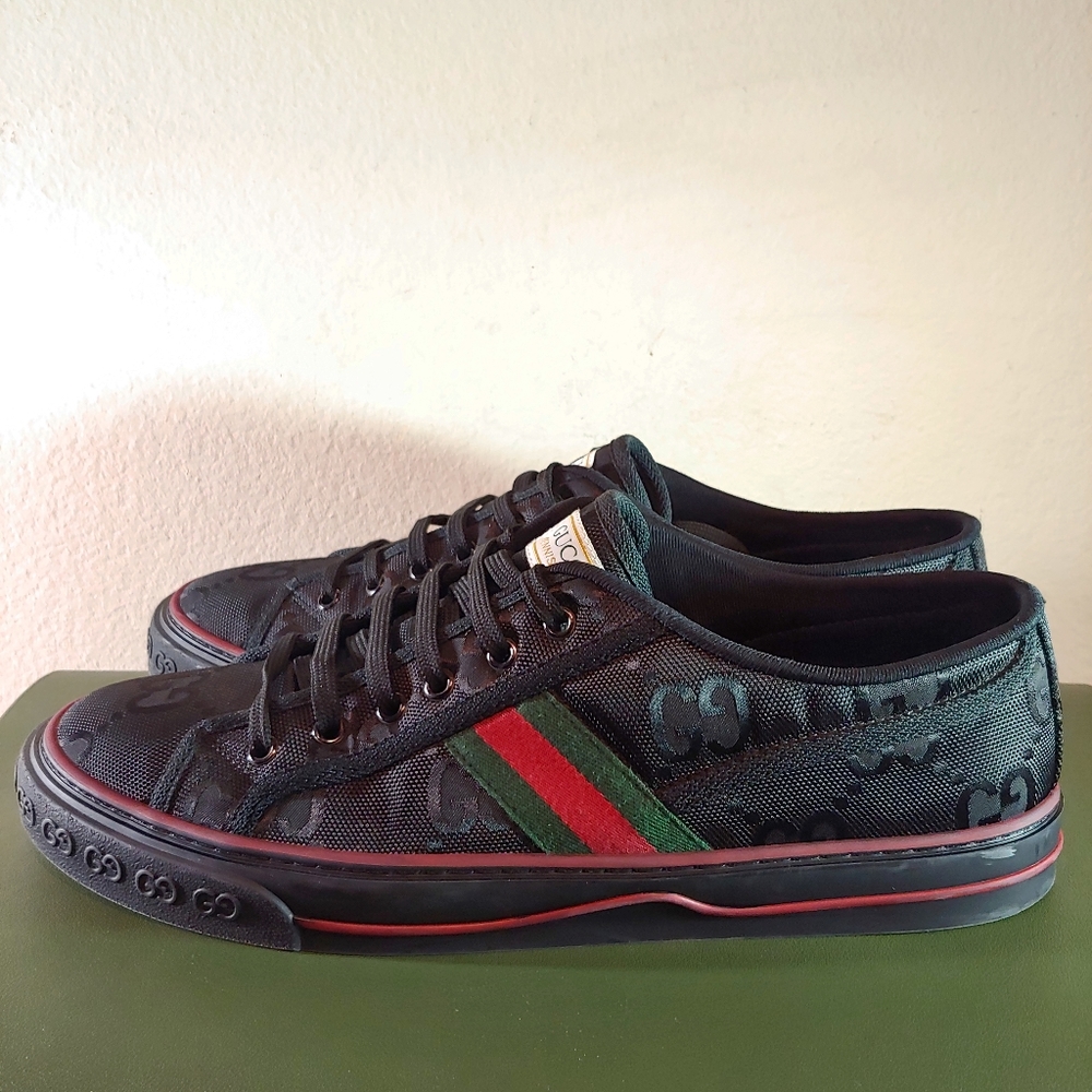 Gucci Tennis 1977 Off the Grid Low Top Sneaker black sz 11 US 12